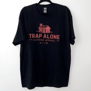 Trap 🪤 Alone 1/1 graphic logo T-shirt oversized box fit pristine unisex XL​​​​​